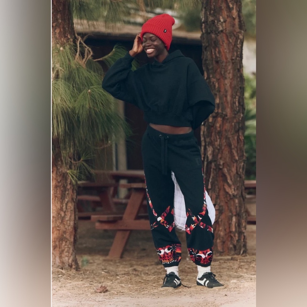 Free People, Snow flow joggers, black combo